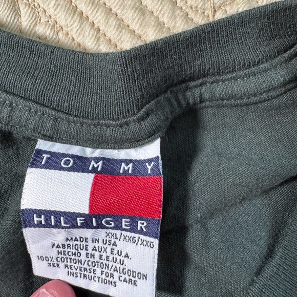 Tommy Hilfiger Green Shirt Vintage - Y2K - Picture 1 of 3